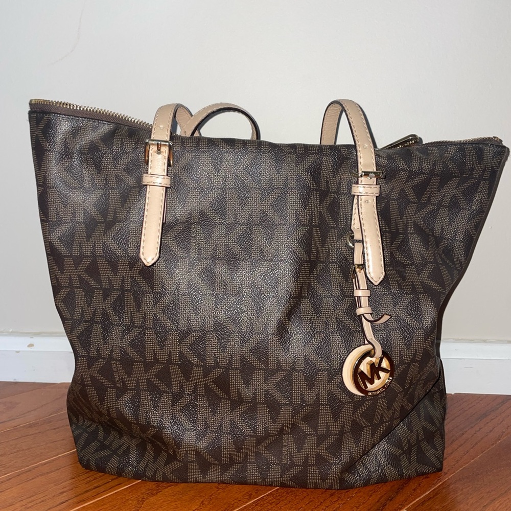 Michael Kors Dark Brown Monogram Tote